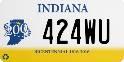 IN license plate 424WU