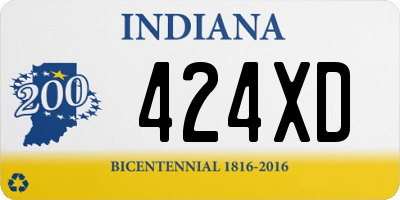 IN license plate 424XD