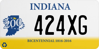 IN license plate 424XG