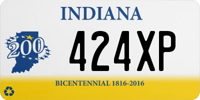 IN license plate 424XP