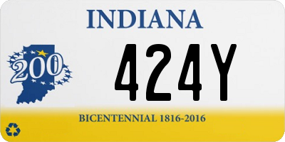 IN license plate 424Y