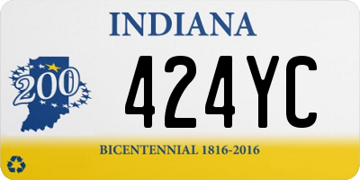 IN license plate 424YC