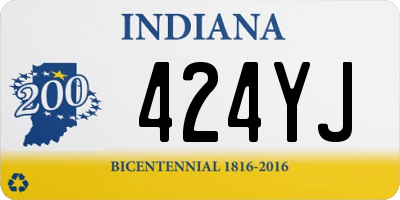 IN license plate 424YJ