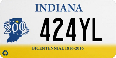 IN license plate 424YL