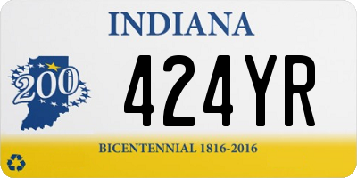 IN license plate 424YR