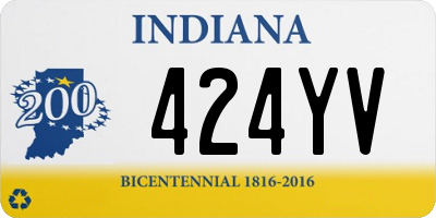 IN license plate 424YV