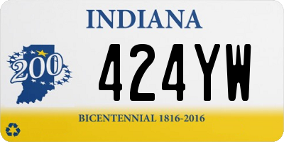 IN license plate 424YW