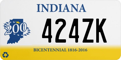 IN license plate 424ZK