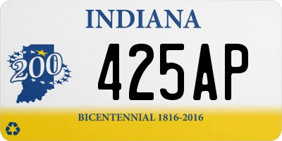 IN license plate 425AP