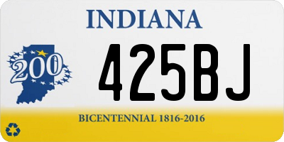 IN license plate 425BJ