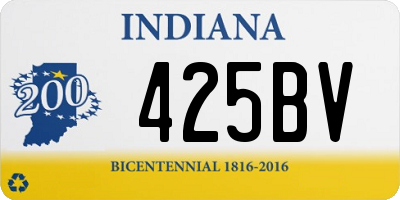 IN license plate 425BV