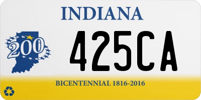 IN license plate 425CA