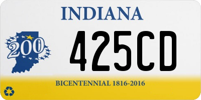 IN license plate 425CD