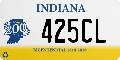 IN license plate 425CL