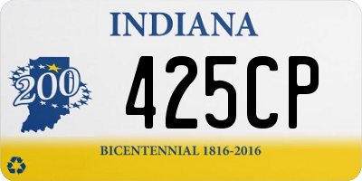 IN license plate 425CP