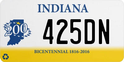 IN license plate 425DN