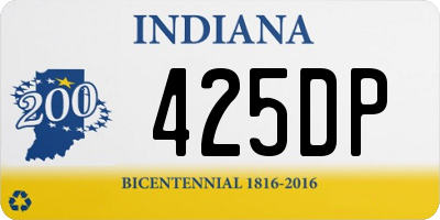 IN license plate 425DP