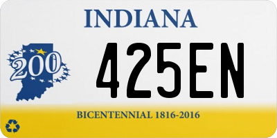 IN license plate 425EN