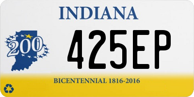 IN license plate 425EP