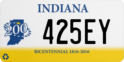 IN license plate 425EY