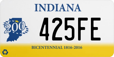 IN license plate 425FE