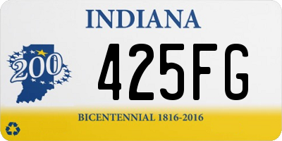 IN license plate 425FG