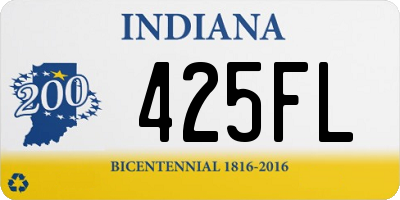 IN license plate 425FL