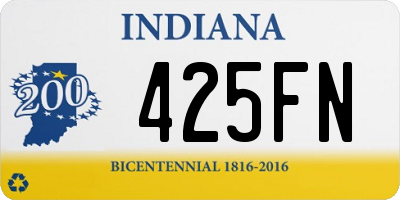 IN license plate 425FN