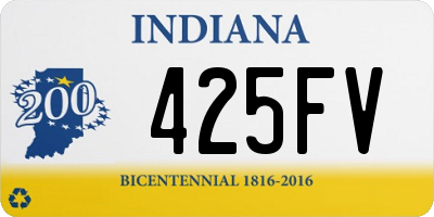 IN license plate 425FV