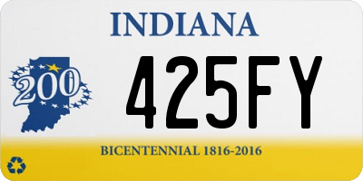 IN license plate 425FY