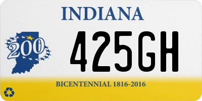 IN license plate 425GH