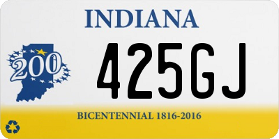 IN license plate 425GJ