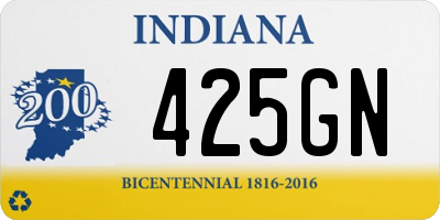 IN license plate 425GN