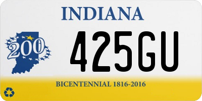 IN license plate 425GU