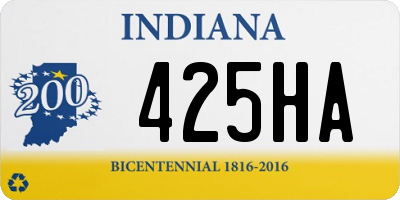 IN license plate 425HA