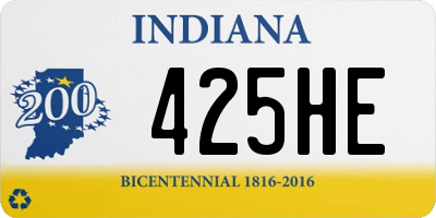 IN license plate 425HE