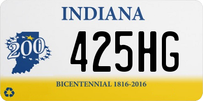IN license plate 425HG
