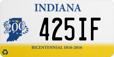 IN license plate 425IF