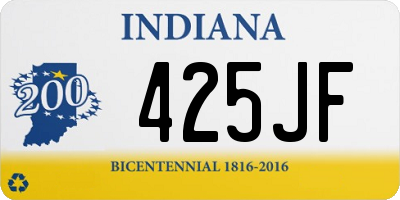 IN license plate 425JF