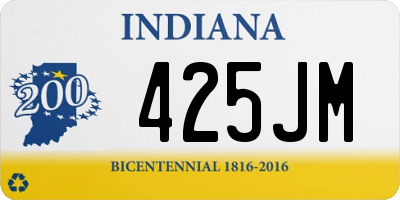 IN license plate 425JM