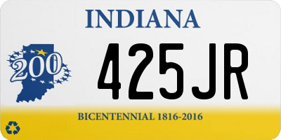 IN license plate 425JR