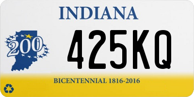 IN license plate 425KQ