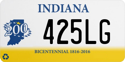 IN license plate 425LG