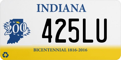 IN license plate 425LU