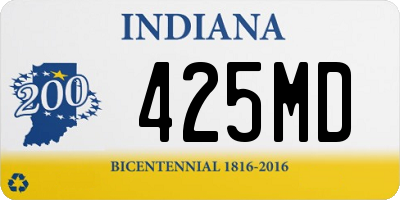 IN license plate 425MD