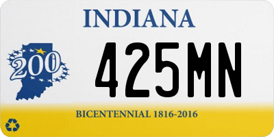 IN license plate 425MN