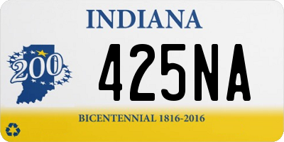 IN license plate 425NA