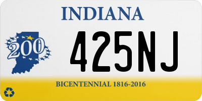 IN license plate 425NJ