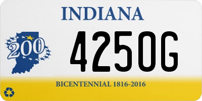 IN license plate 425OG