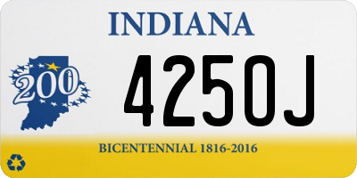 IN license plate 425OJ